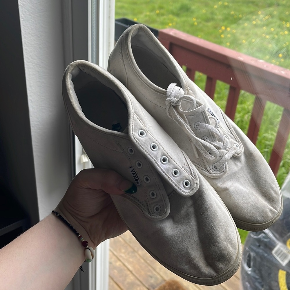 White vans size 8.5